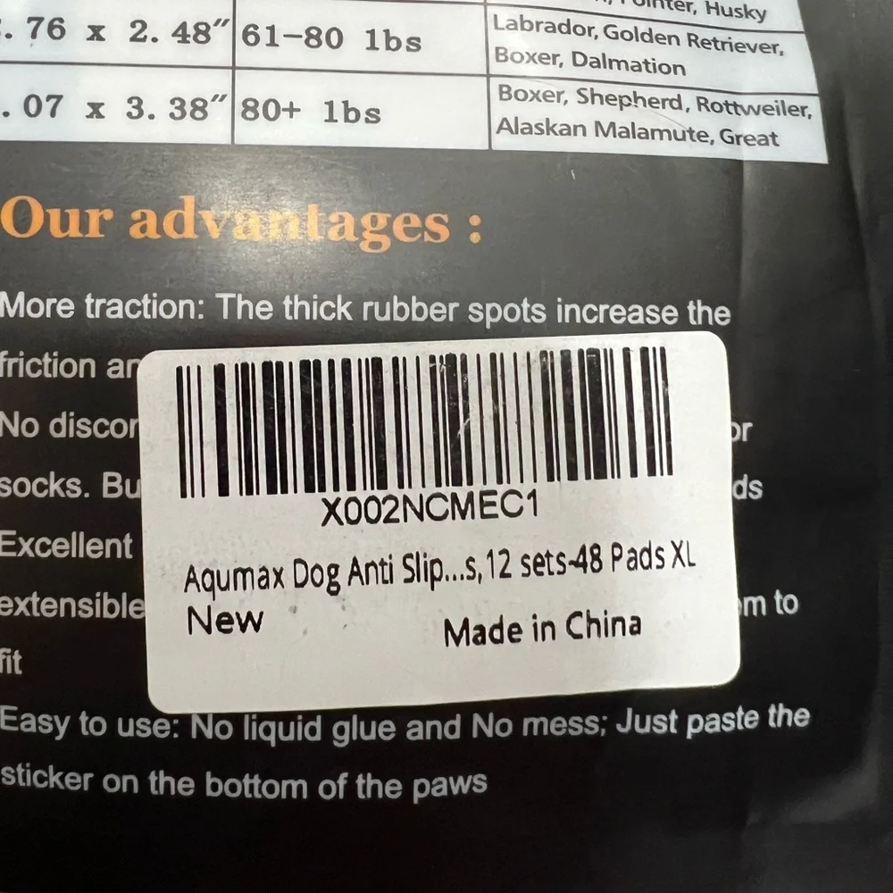 Dog Paw Pad Protection - Black